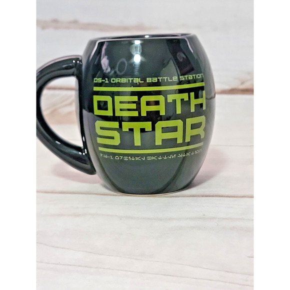 Star Was Death Star Coffee Mug Black DS-1 Orbital Battle Station Lucas Film - Picture 5 of 8